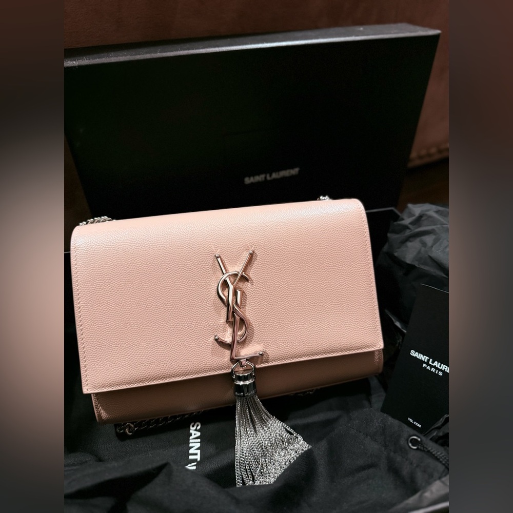 Yves Saint Laurent Pale Blush Kate Small with Tassel Bag